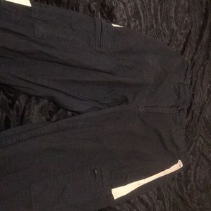 Tan Striped cargo pants